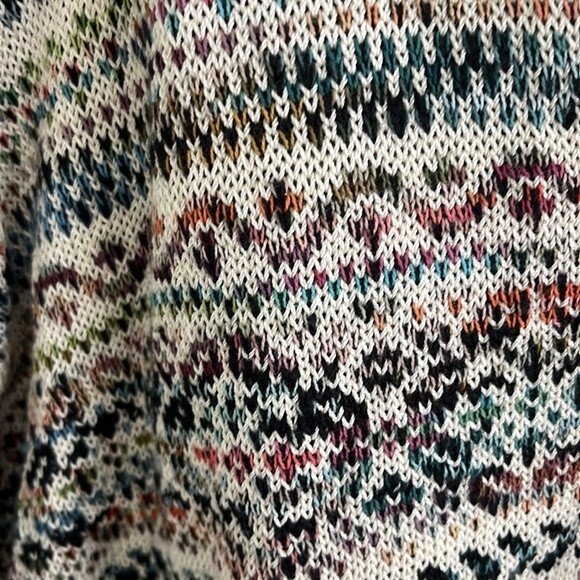 NWOT Peruvian Connection Pima Cotton aztec Boho Pullover Sweater XS / S - Picture 4 of 9